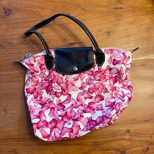 Longchamp canvas flower print purse 🌸